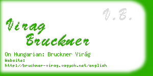 virag bruckner business card
