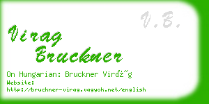 virag bruckner business card